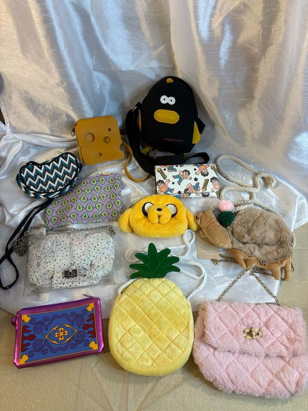 Assorted Novelty Crossbody Bags and Wallets Lot of 11